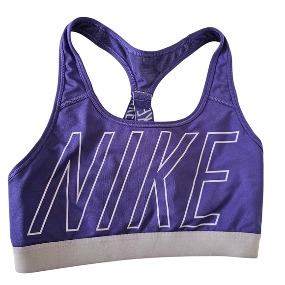 Nike Other - NIKE logo Sports Bra Dri Fit racerback pullover Small